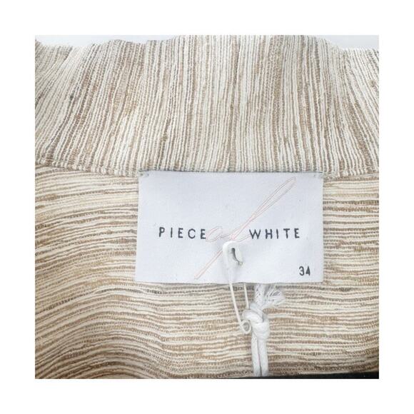 Piece of White Audrey Dress Beige Raw Silk Dolman Sleeves Resort Size 34/XS NWT - Picture 10 of 12